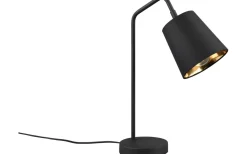 Buddy Skrivbordslampa E27 matt svart/guld