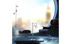 Bugsy Skrivbordslampa 49cm Krom