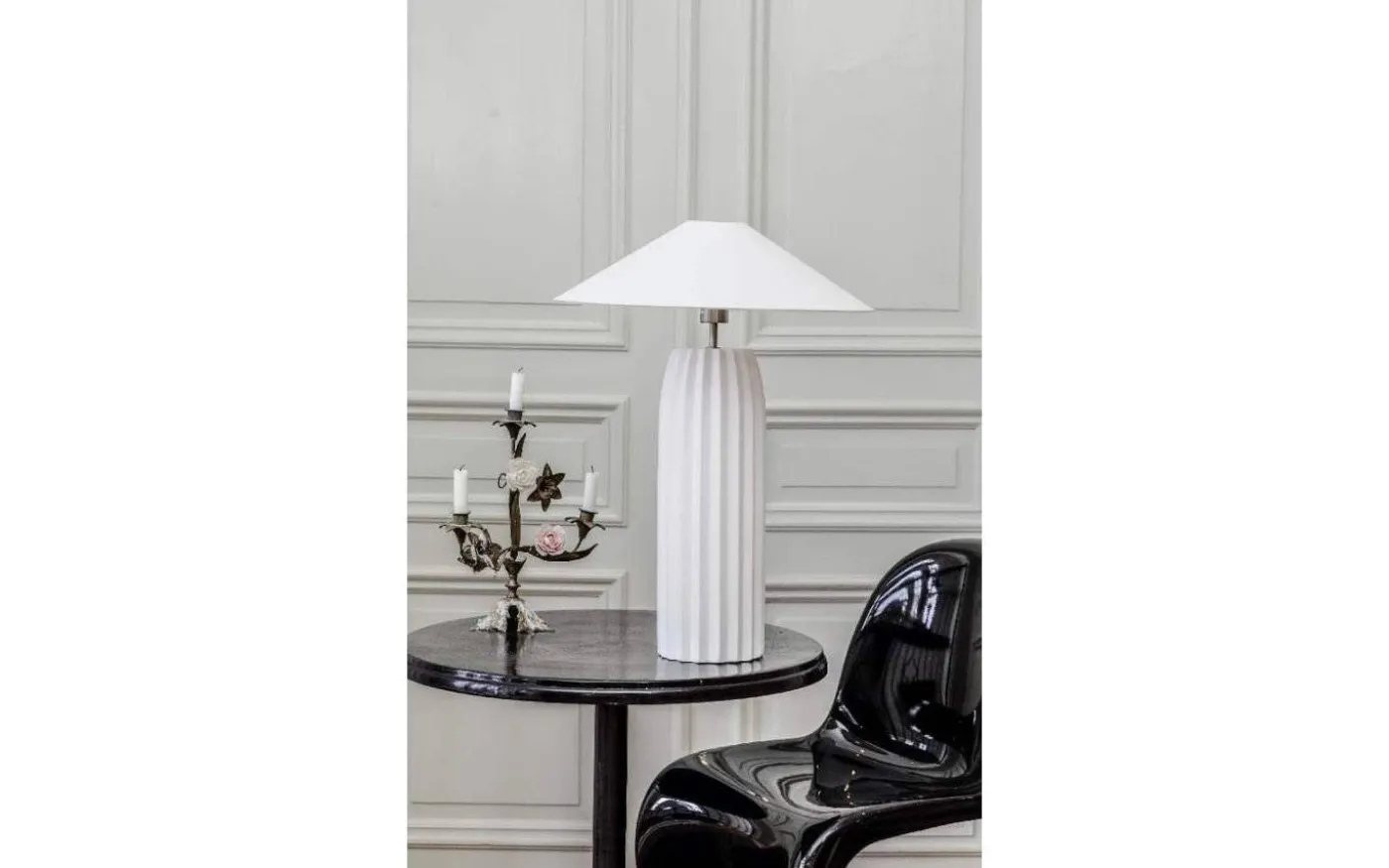 Bullet Lampfot 58cm Vit