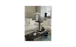 Bullet Lampfot 58cm Vit