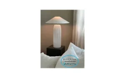 Bullet Lampfot 58cm Vit