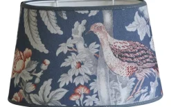 Burdett Oval Lampskärm 20cm Blå Laura Ashley