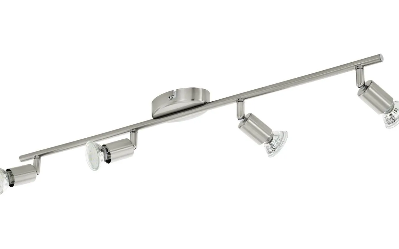 Buzz Takspotlight 69cm GU10 LED 3000K 4x2,8W Nickel