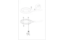 Cabado Klämlampa 42cm Batteri/USB LED 3000K 3W Vit