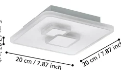 Cadegal Round Plafond 20cm LED 4000K 8W Vit
