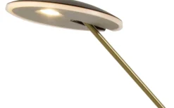 Cadiz Golvlampa 130cm LED 9W 3000K Svart/Matt Mässing