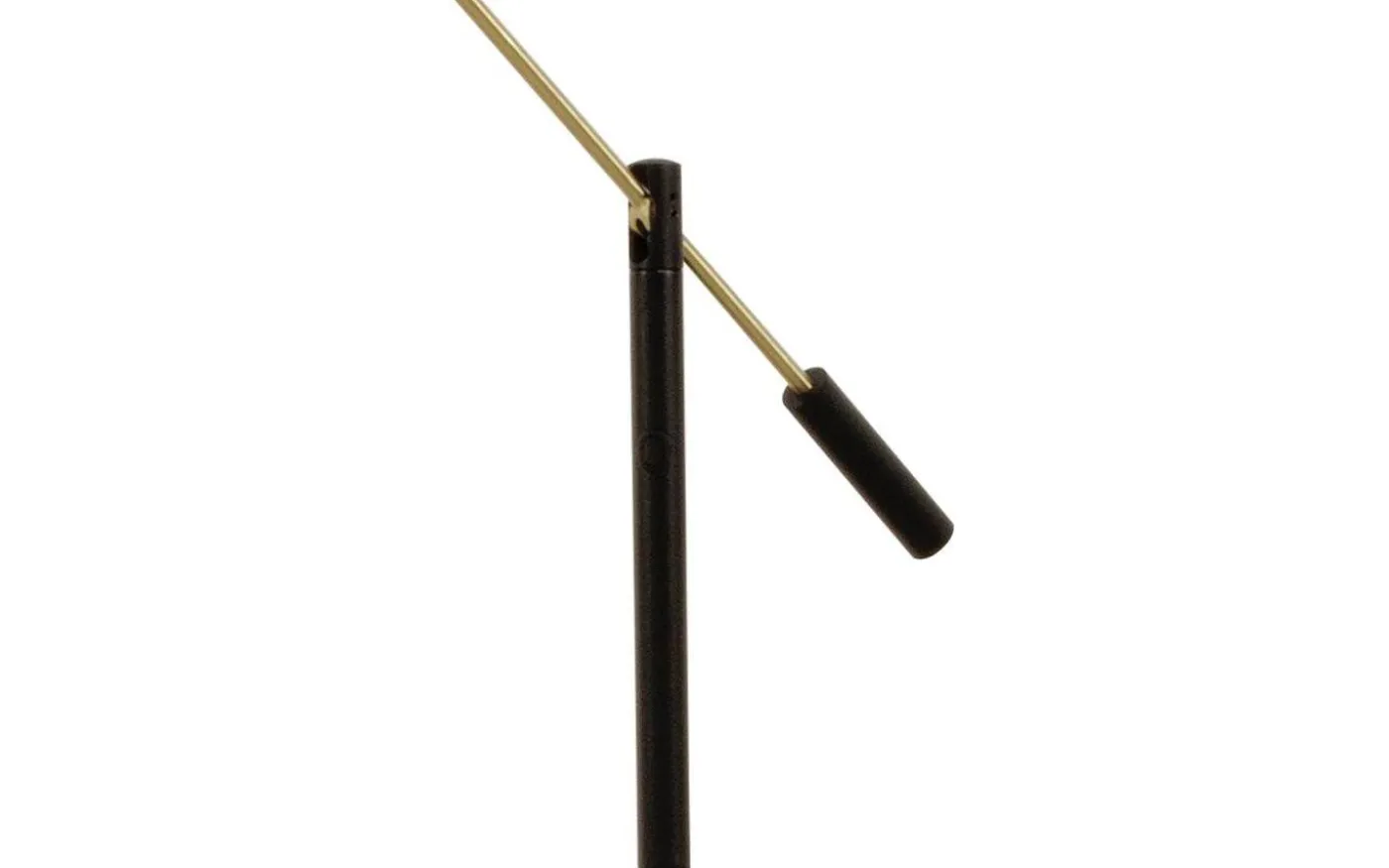 Cadiz Golvlampa 130cm LED 9W 3000K Svart/Matt Mässing