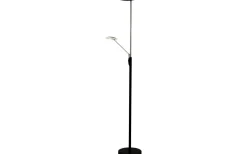 Cadiz Golvlampa 186cm LED 28W+5W 3000K Svart/Stål