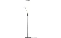 Cadiz Golvlampa 186cm LED 28W+5W 3000K Svart/Mässing