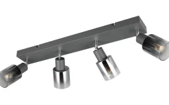 Cadiz Spotlight 4-delad E14 antracit/förkromad