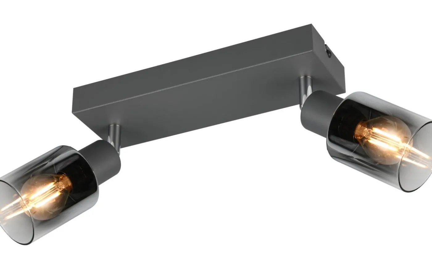 Cadiz Spotlight 2-delad E14 antracit/förkromad
