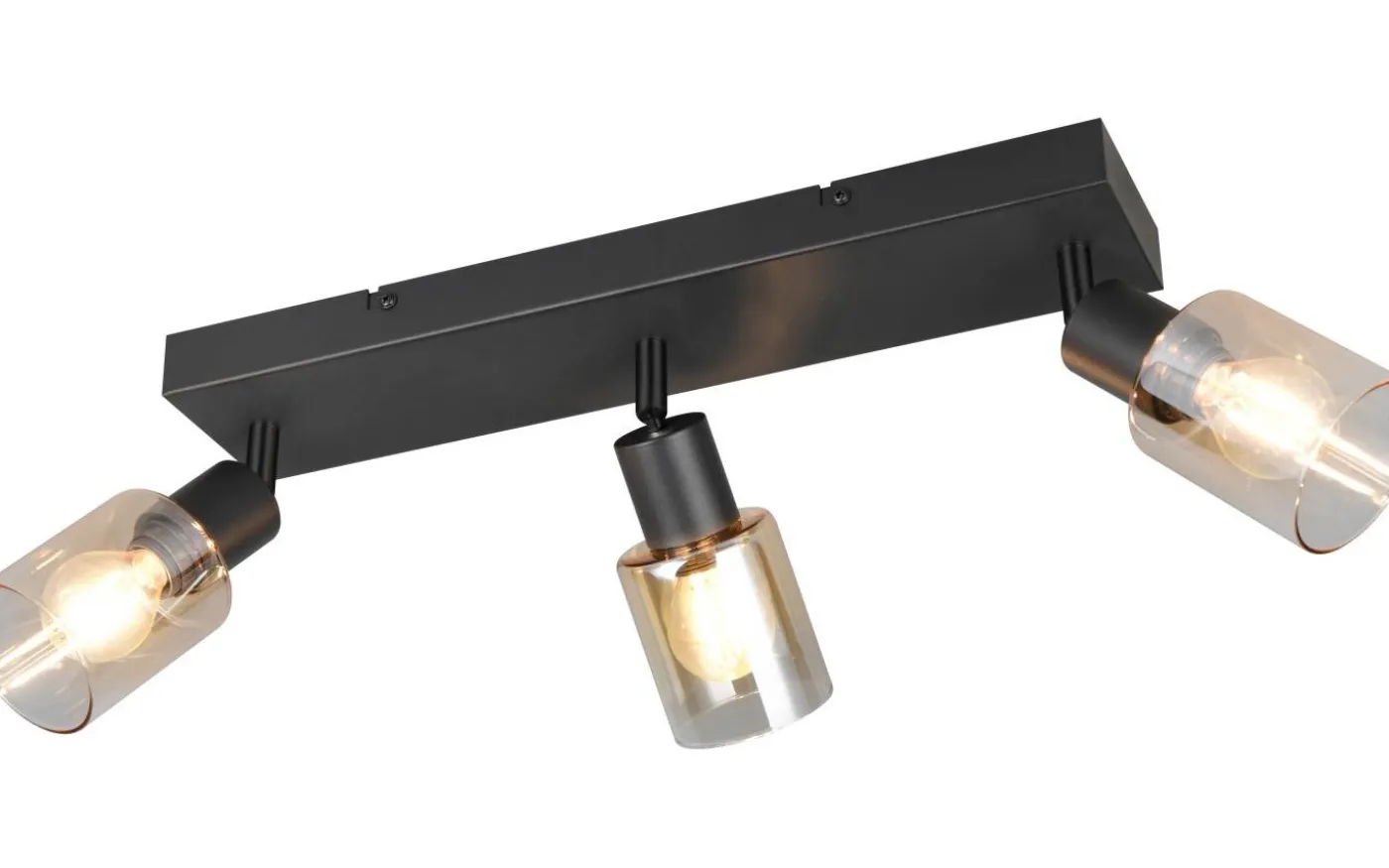 Cadiz Spotlight 3-delad E14 matt svart/bärnsten