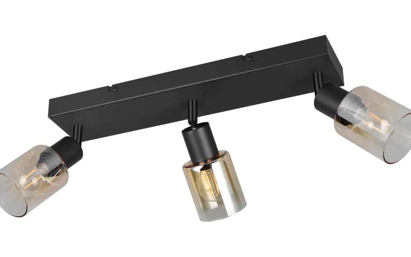 Cadiz Spotlight 3-delad E14 matt svart/bärnsten