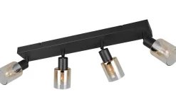 Cadiz Spotlight 4-delad E14 matt svart/bärnsten