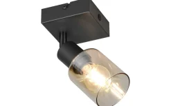 Cadiz Spotlight E14 matt svart/bärnsten