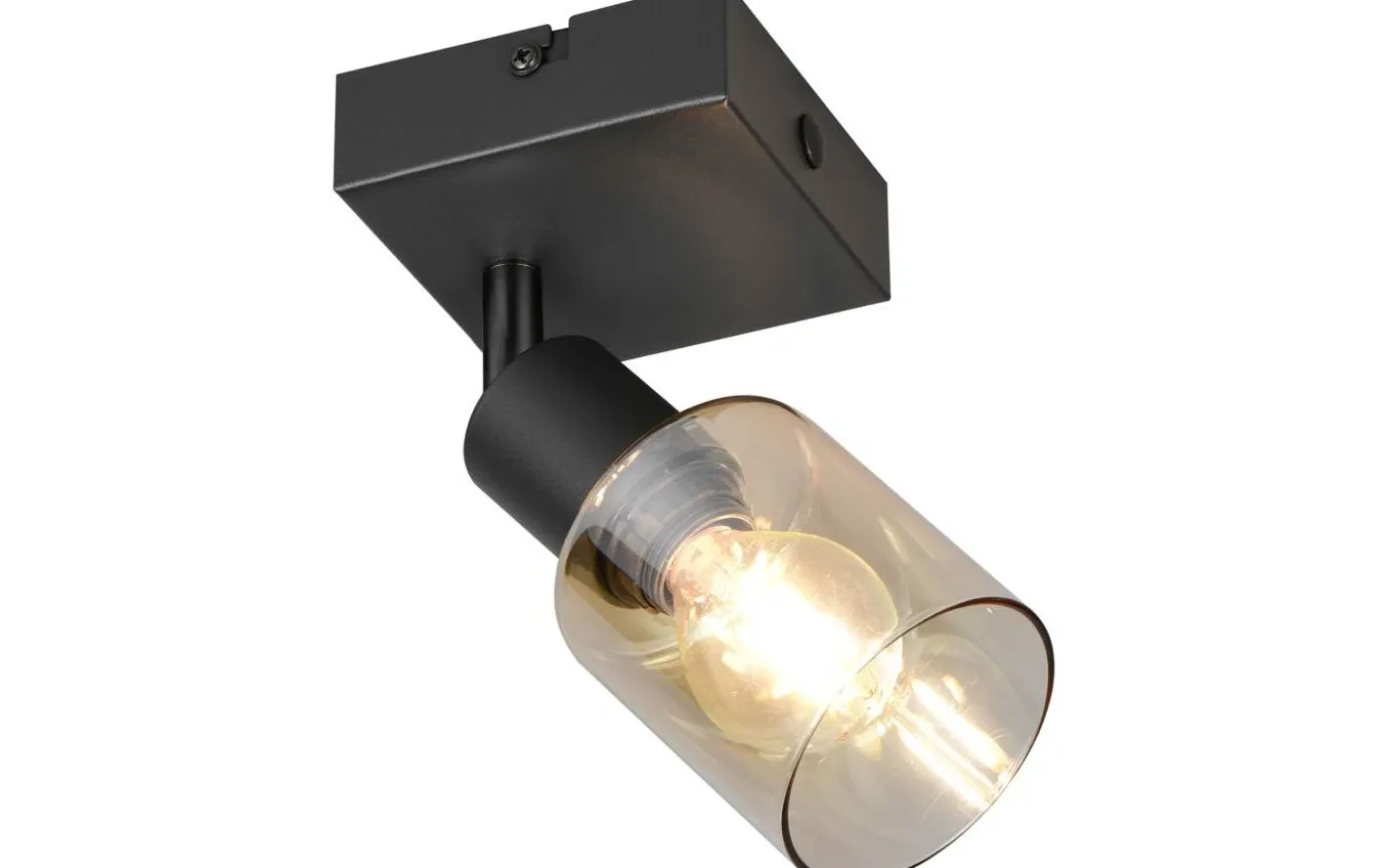 Cadiz Spotlight E14 matt svart/bärnsten