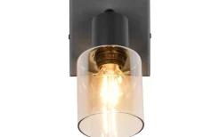 Cadiz Spotlight E14 matt svart/bärnsten