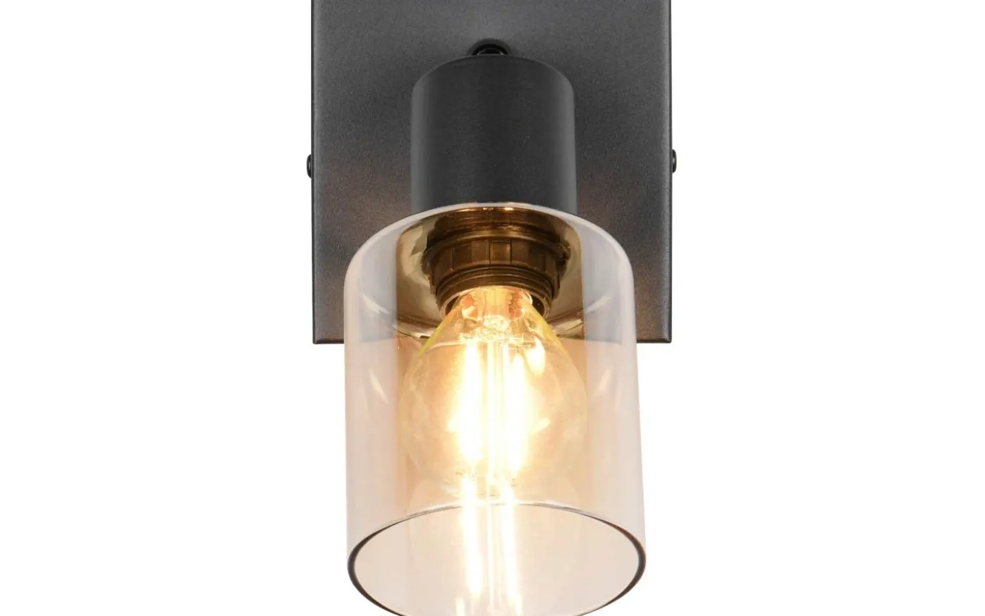 Cadiz Spotlight E14 matt svart/bärnsten