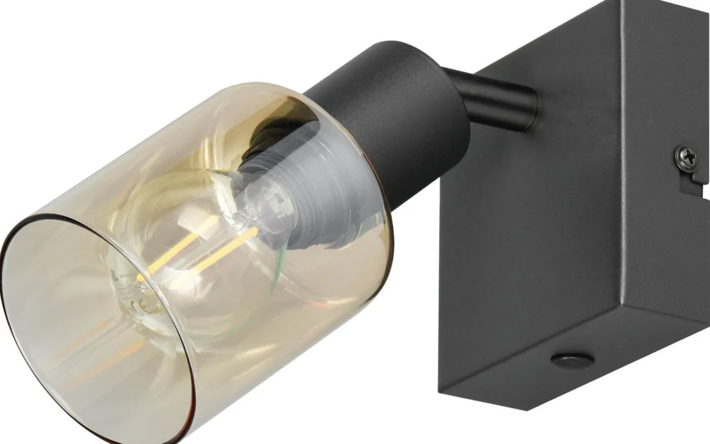 Cadiz Spotlight E14 matt svart/bärnsten