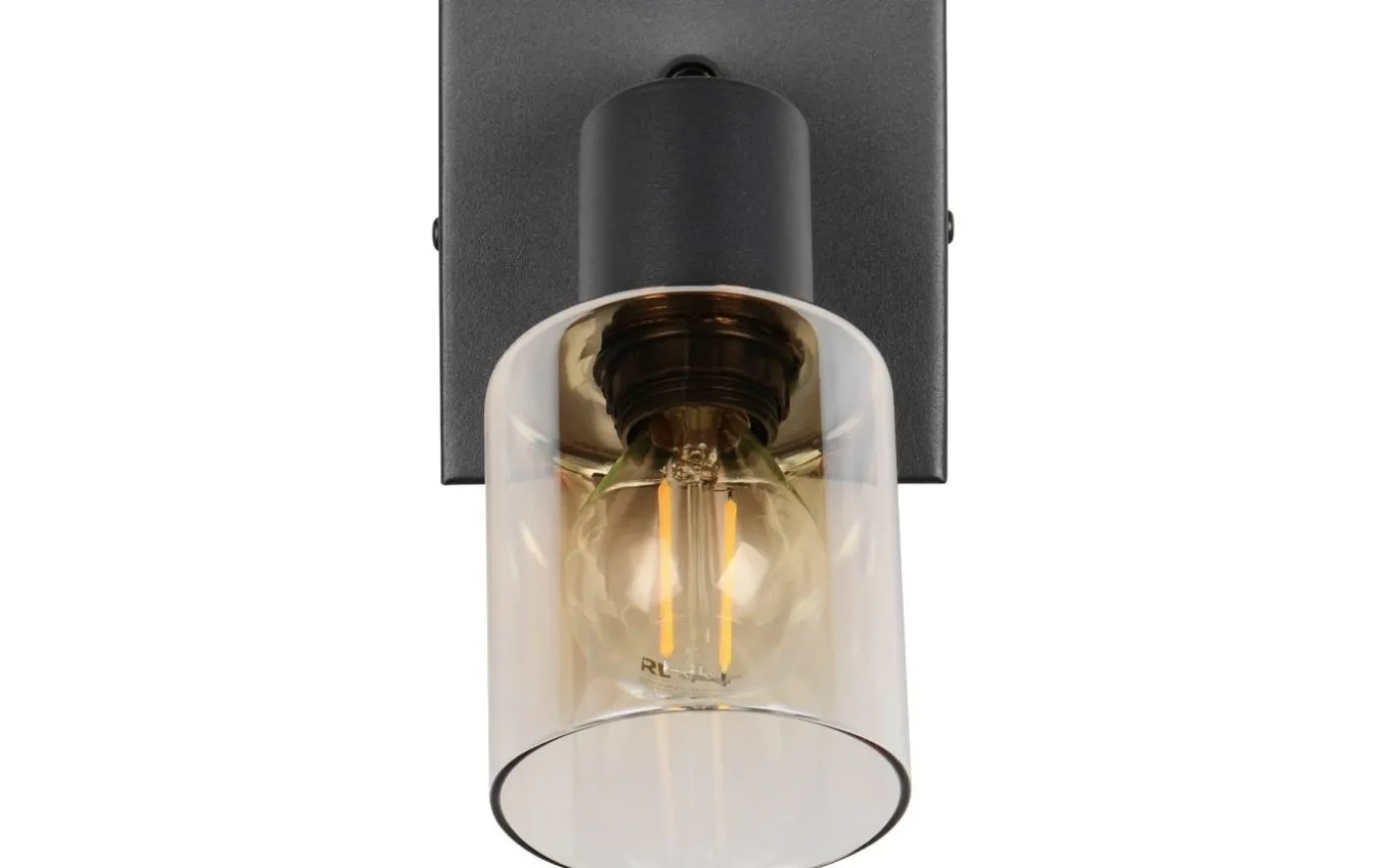 Cadiz Spotlight E14 matt svart/bärnsten