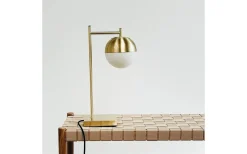 Caen Bordslampa 45cm Opal/Mässing