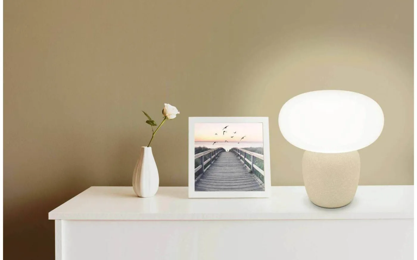 Cahuama Bordslampa 30cm Sand