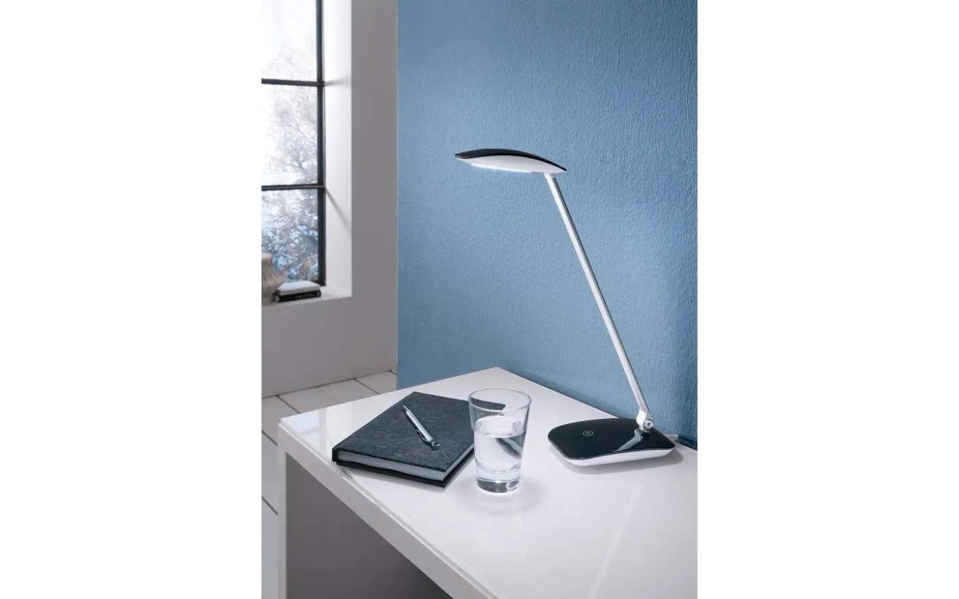 Cajero Skrivbordslampa 50cm USB LED 4000K 4,5W Svart