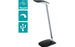 Cajero Skrivbordslampa 50cm USB LED 4000K 4,5W Svart