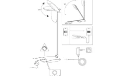 Cajero Skrivbordslampa 50cm USB LED 4000K 4,5W Svart