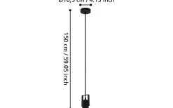 Calari Fönsterlampa 9,5cm Svart