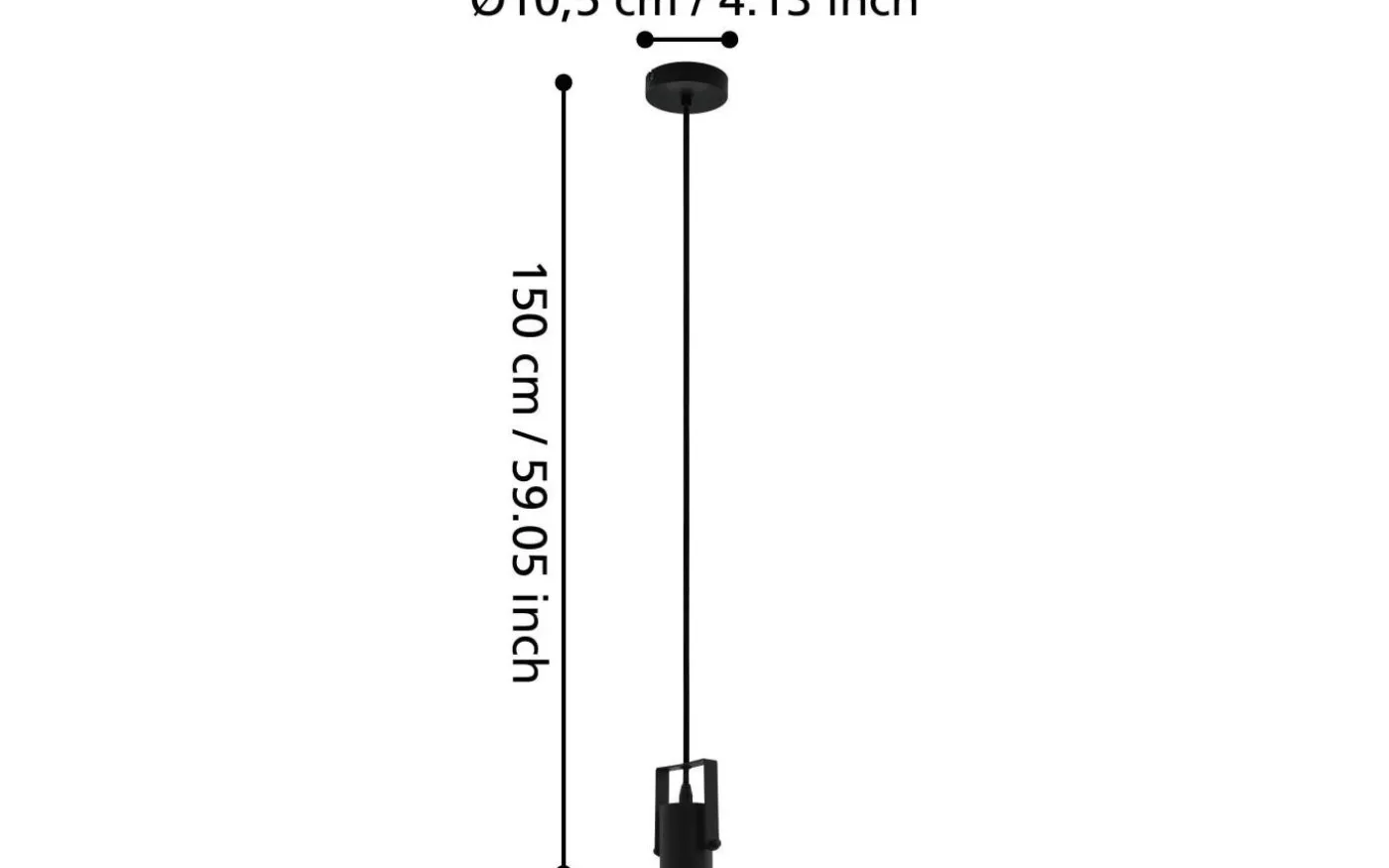 Calari Fönsterlampa 9,5cm Svart