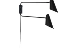 Cale Vägglampa Svart med 2 Stavar