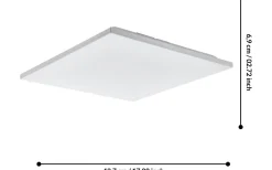 Calemar Plafond 44cm LED 4000K 19W Vit