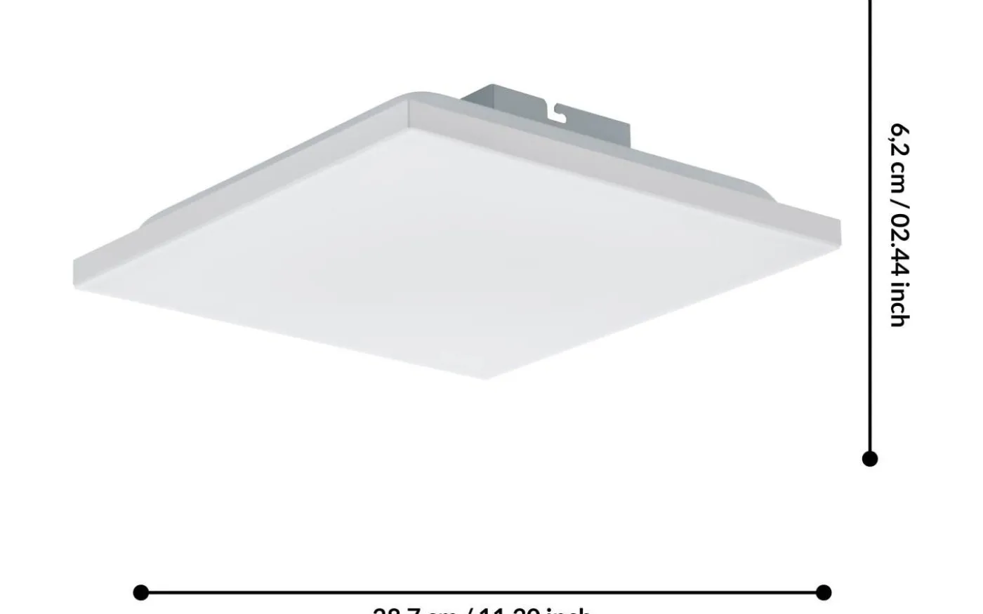 Calemar Plafond 29cm LED 4000K 8,5W Vit