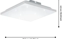 Calemar-S Plafond 29cm LED 4000K 8,5W Vit