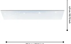 Calemar-S Plafond 99cm LED 4000K 19W Vit