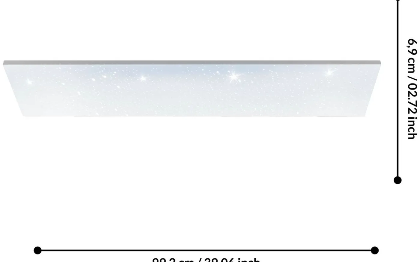 Calemar-S Plafond 99cm LED 4000K 19W Vit