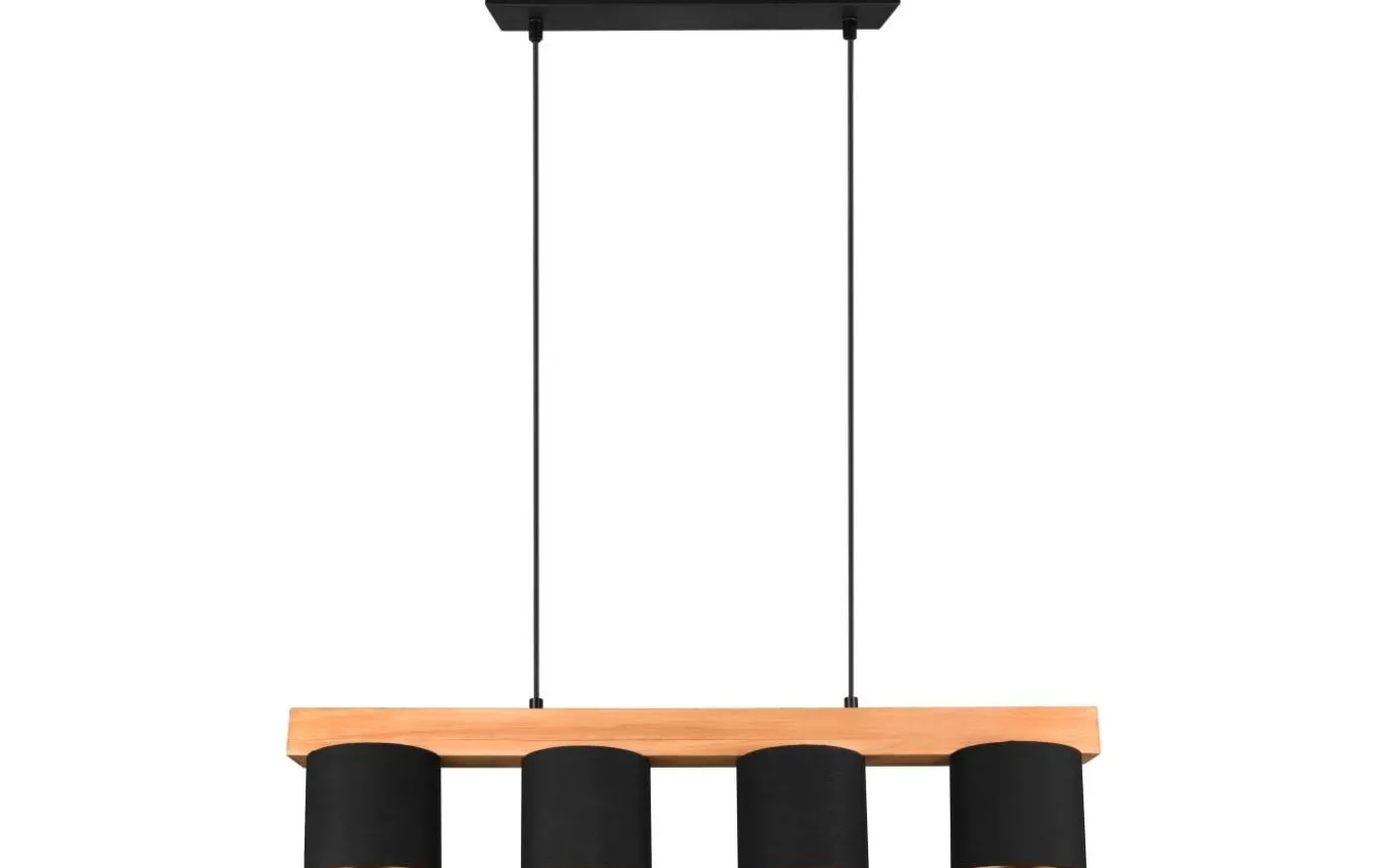 Cameron Takpendel 4-delad E14 svart/trä