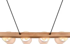 Cameron Takpendel 4-delad E14 vit/trä