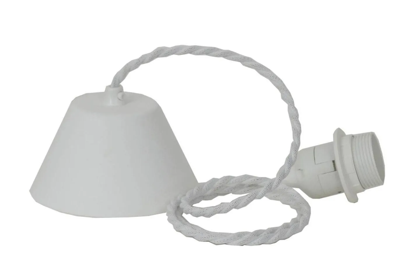 Canberra Upphänge E27 1,2m Twistad Vit