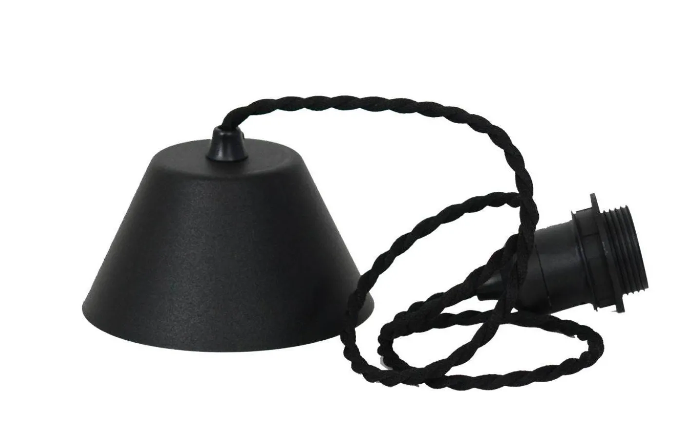 Canberra Upphänge E27 1,2m Twistad Svart