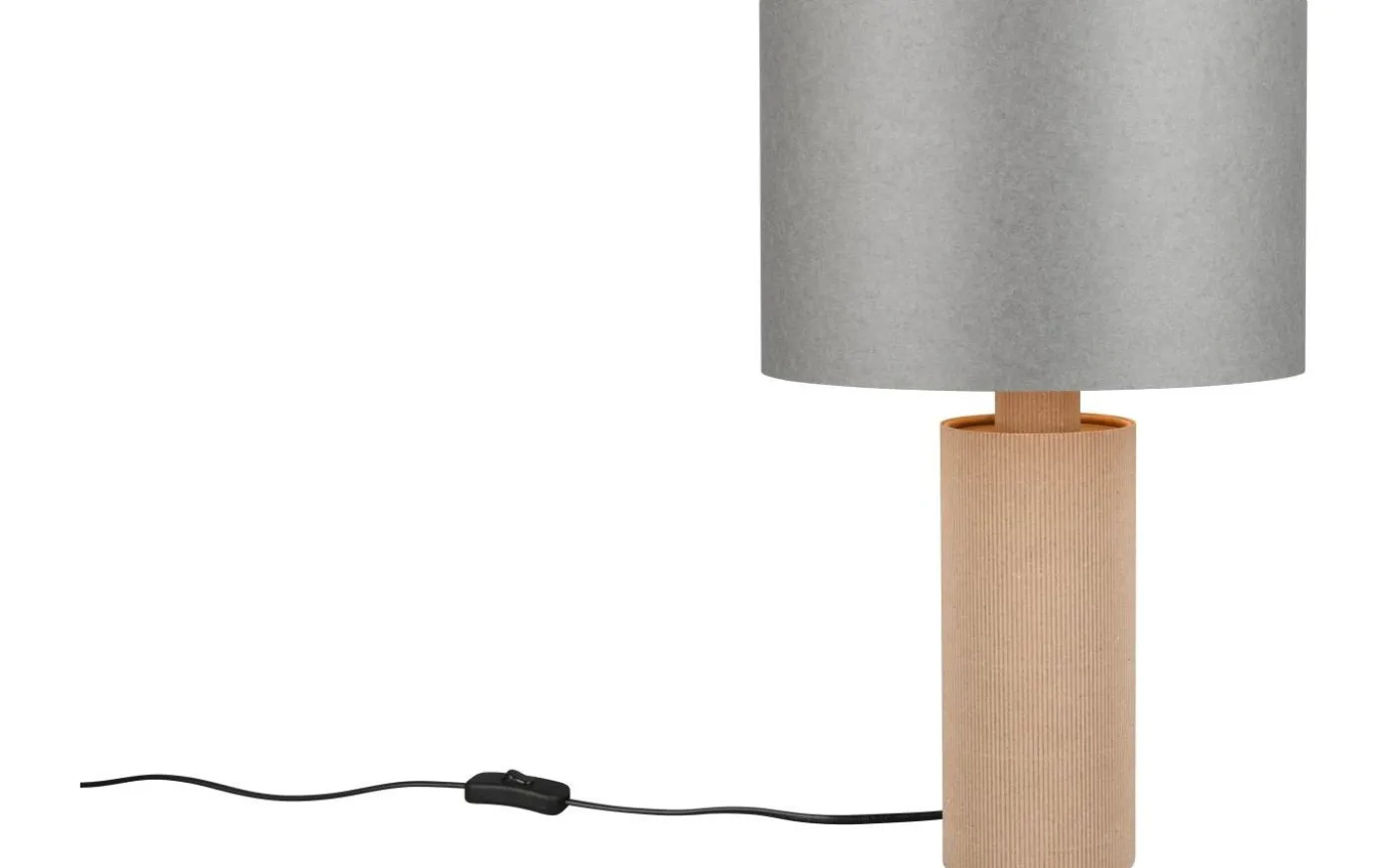 Canio Bordslampa 48cm E27 trä/grå