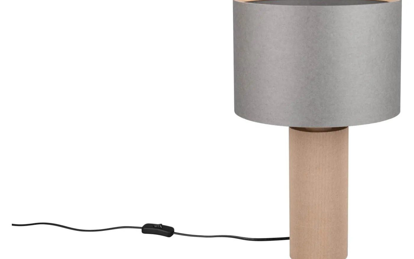 Canio Bordslampa 48cm E27 trä/grå