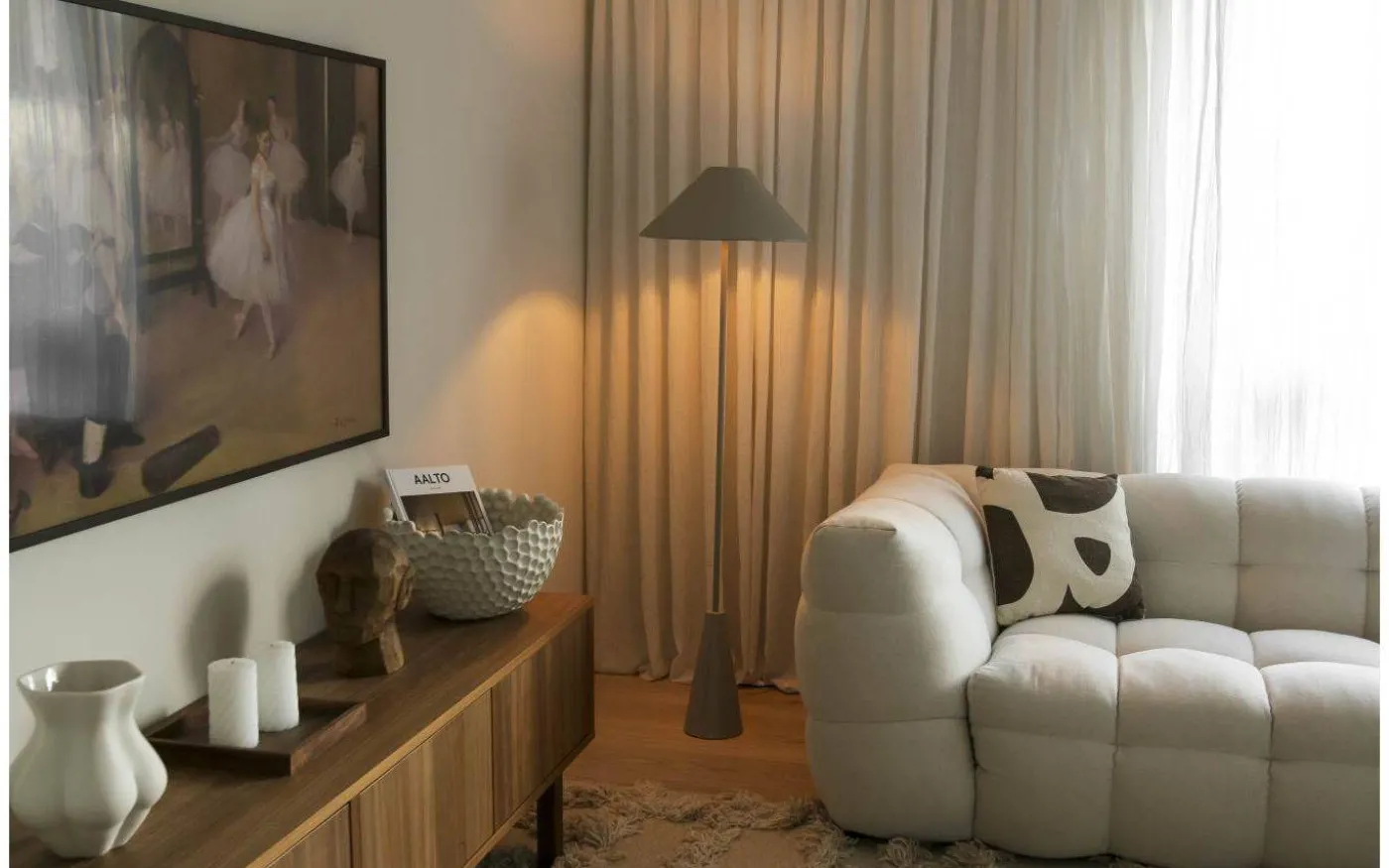 Cannes Golvlampa 140cm Mud