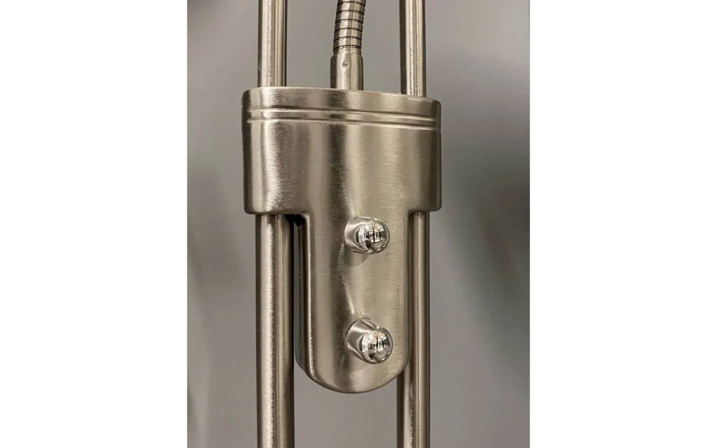 Cannes Golvlampa 1,8m LED 3000K 25W+5W Dimbar Stål