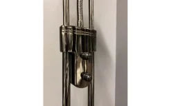 Cannes Golvlampa 1,8m LED 3000K 25W+5W Dimbar Svart/Krom