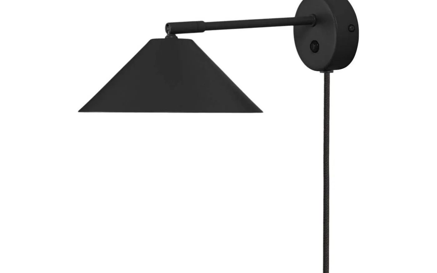 Cannes Vägglampa 20cm Svart