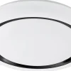 Capasso Plafond 48cm LED 3000K 19,5W Svart/Vit