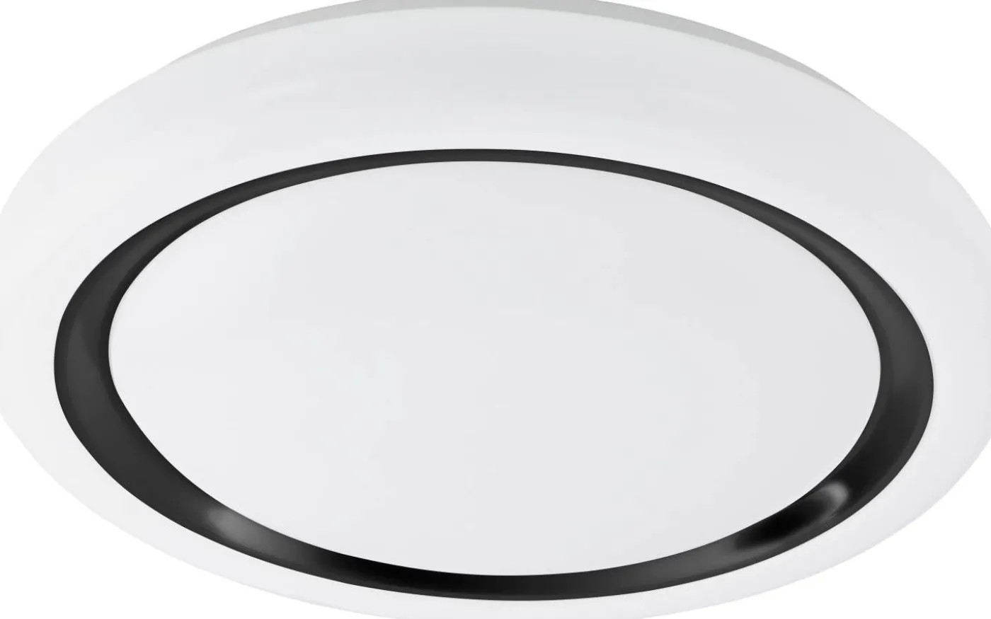 Capasso Plafond 48cm LED 3000K 19,5W Svart/Vit