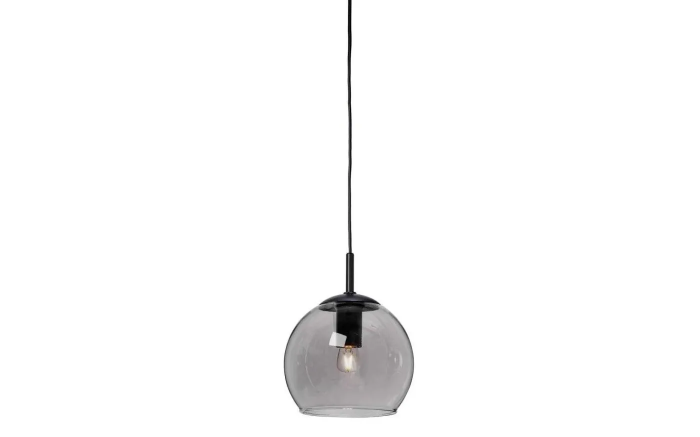 Capella Fönsterlampa 15cm Svart/Rökfärgat Glas